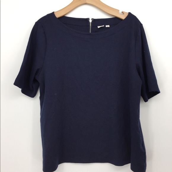 GAP Tops - Navy blue Gap Gwen Zip up back top